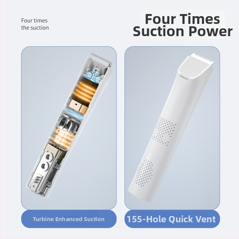 Yijan Dječji aparat za šišanje s usisavanjem – izuzetno tih, punjiv, vodootporan, za novorođenčad i djecu