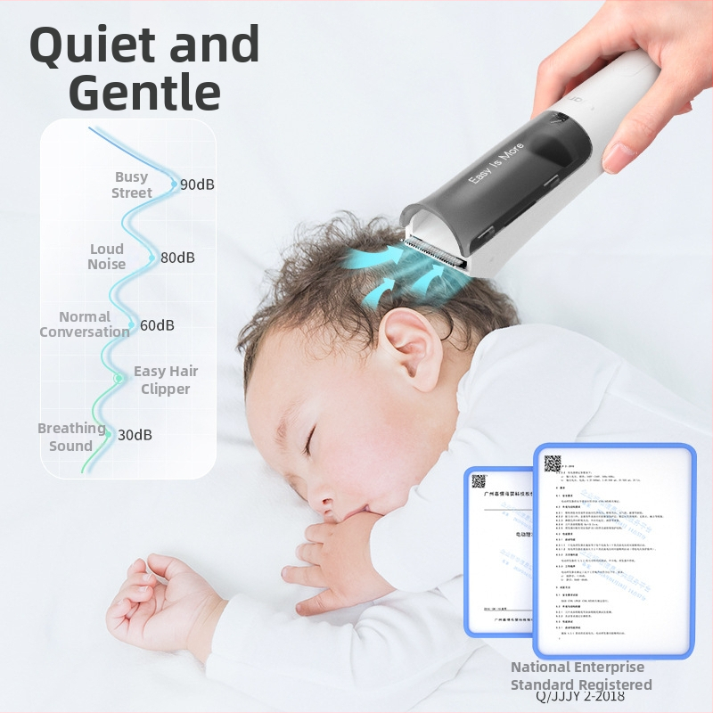 Yijan Dječji aparat za šišanje s usisavanjem – izuzetno tih, punjiv, vodootporan, za novorođenčad i djecu