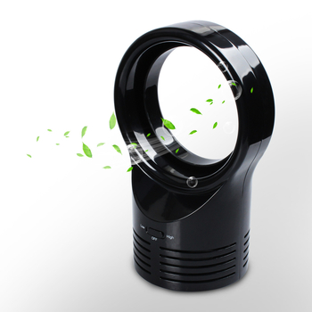Stolni bezlopatni ventilator — USB napajanje, 2 brzine, buka < 36 dB, mijeljiva baterija, domet do 10 m²