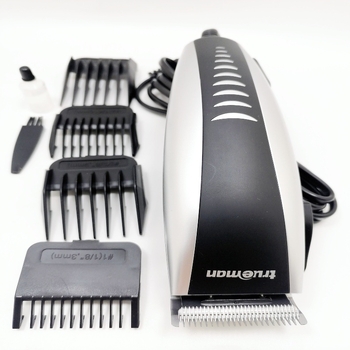 Real Man 977A Elektromos hajvágó felnőtteknek beépített akkumulátorral, kefés motor, rozsdamentes acél pengék, zaj alatt 36 dB