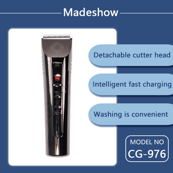 Ake Mei 976 professzionális haja vágó, titánium ötvözetű vágófej, kefés motor, beépített akkumulátor 2000–4000 mAh, üzemidő 3–6 óra, vízálló ház, részben öblíthető tisztítás