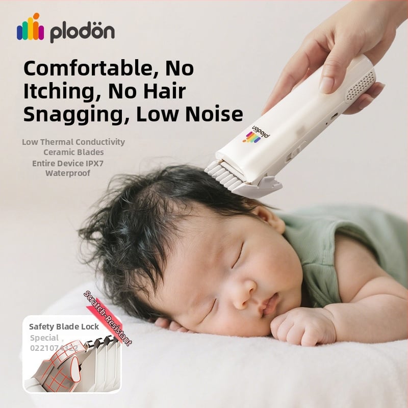 Puliton kliper za kosu za bebe i djecu - izuzetno tih, s automatskim usisavanjem dlačica, punjiv, 5W motor