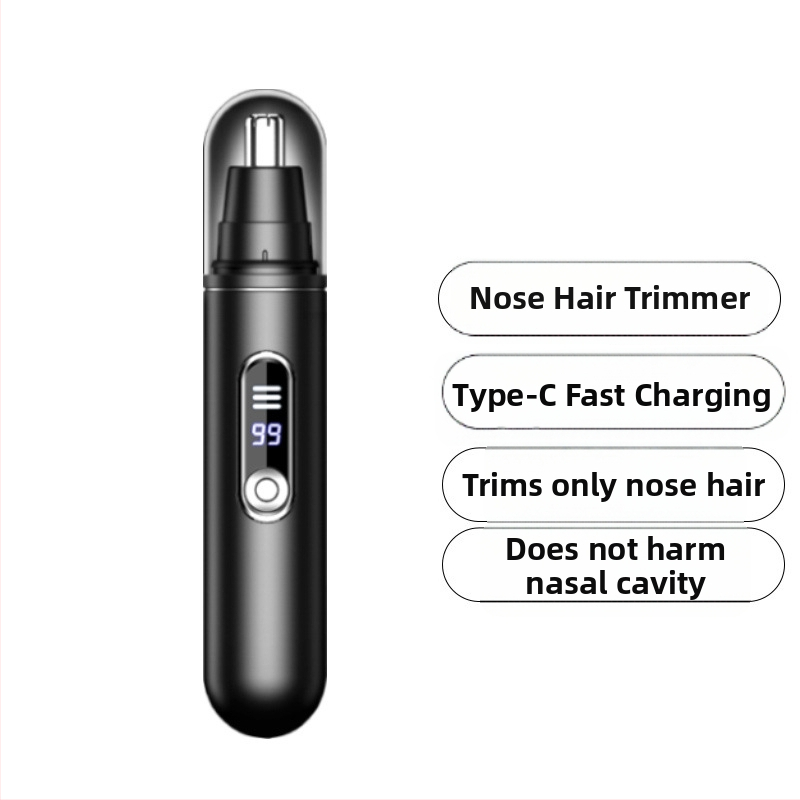 Trimer za nos, izmjenjiva se, periva glavica, s ugrađenom litijskom baterijom 100-300 mAh, ABS kućište, može se prati pod vodom, trajanje baterije preko 50 dana
