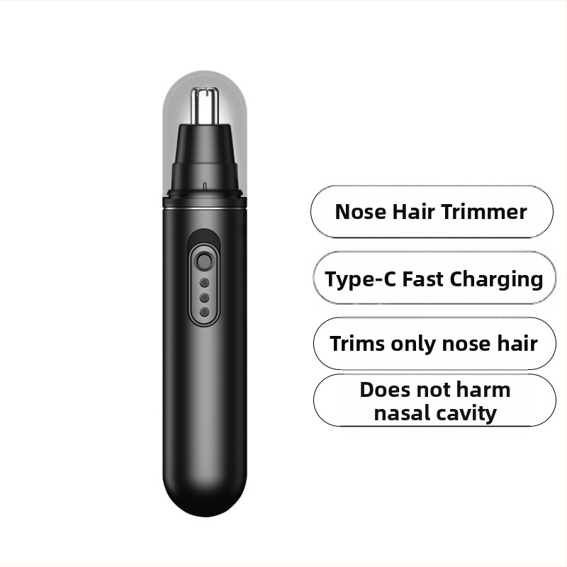 Trimer za nos, izmjenjiva se, periva glavica, s ugrađenom litijskom baterijom 100-300 mAh, ABS kućište, može se prati pod vodom, trajanje baterije preko 50 dana