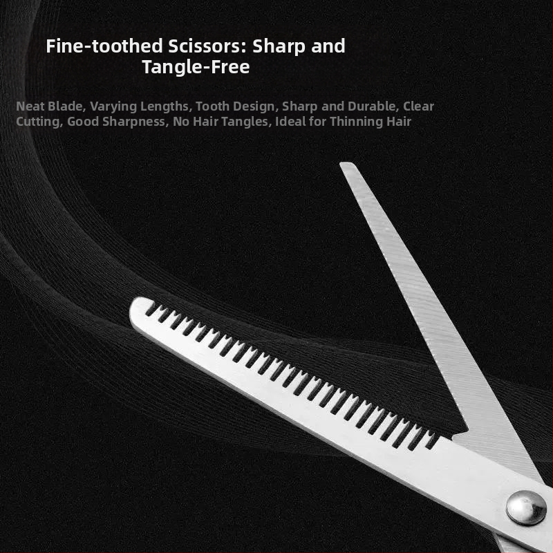 Kadernícke nožnice na zjemnenie a strihanie vlasov, nožnice s plochými zubami pre holičstvá, profesionálne nožnice na strihanie vlasov