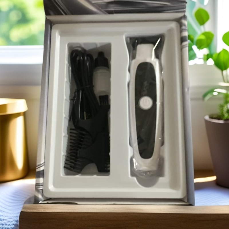 Mafandi električni uređaj za šišanje kose – univerzalan za odrasle i djecu, USB napajanje, ugrađena baterija, noževi od nehrđajućeg čelika, trajanje baterije 3–6 sati