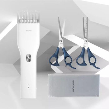 ENCHEN Yingqu Boost Elektromos hajvágó trimmel – vezeték nélküli, újratölthető, cserélhető és mosható penge, kefés motor, rozsdamentes acél penge, beépített akkumulátor 100–300 mAh, 3–6 órás üzemidő