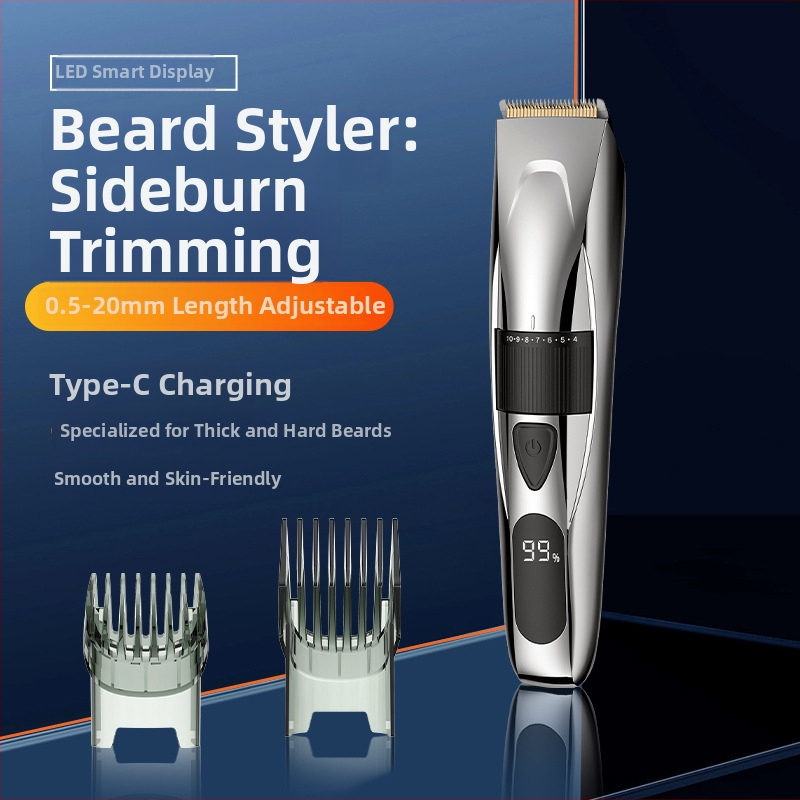 MISAM MS-5168C nabíjateľný elektrický strihací strojček na vlasy pre dospelých a deti, kefový motor, čepeľ z jemnej ocele, telo ABS, iba suché použitie, CE ROHS