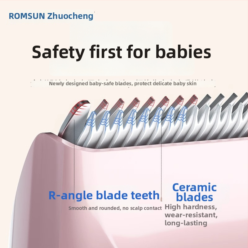Detský strihač vlasov – tichý chod, automatické odsávanie vlasov, nabíjateľný, 5W, vodotesný, elektrický strojček