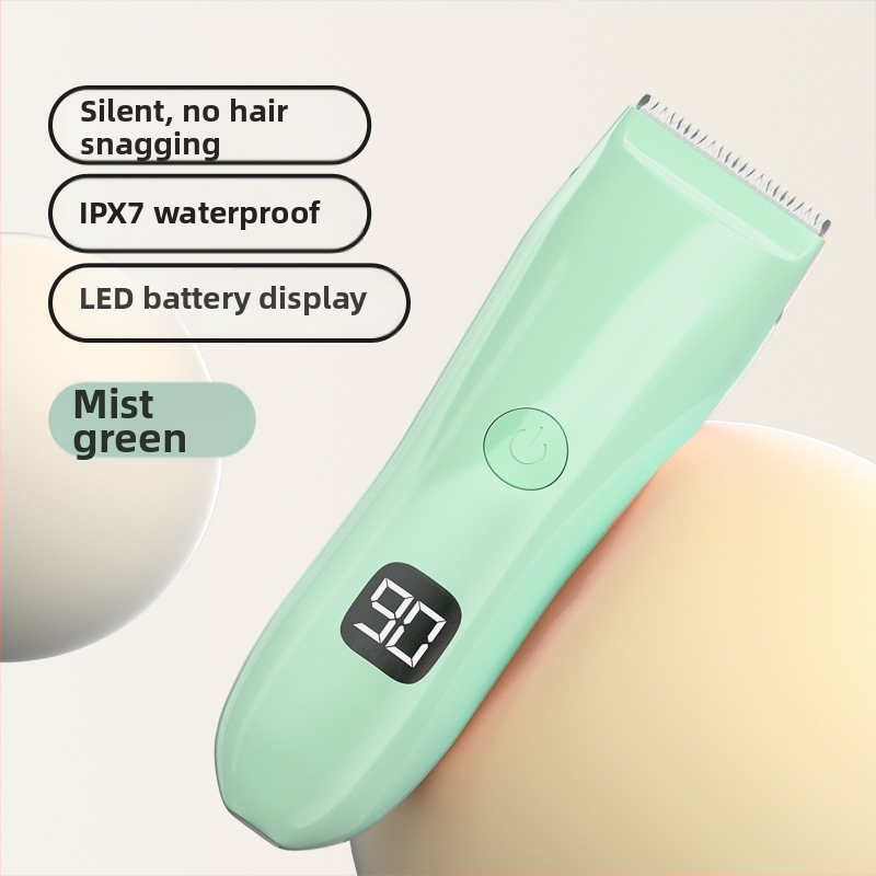 Detský strihač vlasov – tichý chod, automatické odsávanie vlasov, nabíjateľný, 5W, vodotesný, elektrický strojček