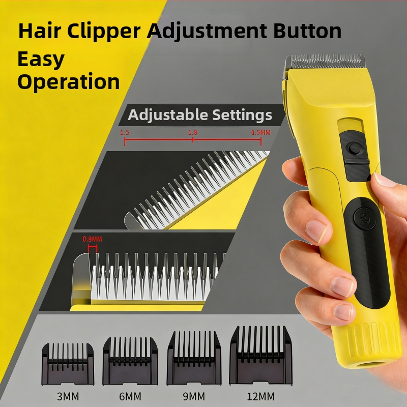  Elektrikus hajvágó gép levehető, mosható pengefejjel, rozsdamentes acél pengék, beépített 2000–4000 mAh akkumulátor, újratölthető, vízálló