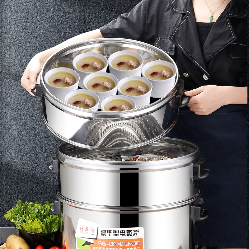 Komerčný elektrický parník s viac ako tromi vrstvami, objem 10 L+ , 3200 W, 220 V / 50 Hz, mechanické ovládanie