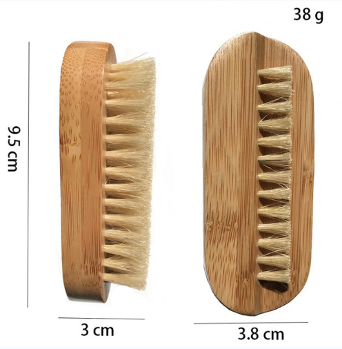 Βούρτσα καθαρισμού νυχιών με ξύλινο χερούλι, τρίχες sisal, φορητός τύπος με ιμάντα — OEM