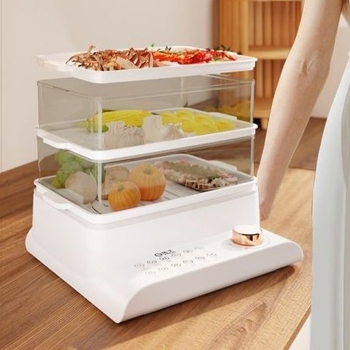 Yangzi TY00188 Aburitor electric cu trei etaje, 24L, 800W, vas interior PP