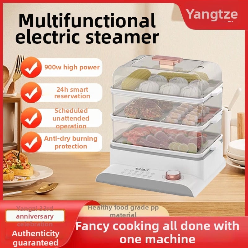 Yangzi TY00188 Aburitor electric cu trei etaje, 24L, 800W, vas interior PP