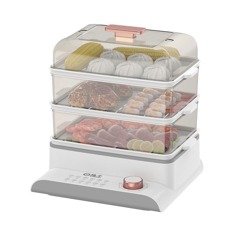 Yangzi TY00188 Aburitor electric cu trei etaje, 24L, 800W, vas interior PP