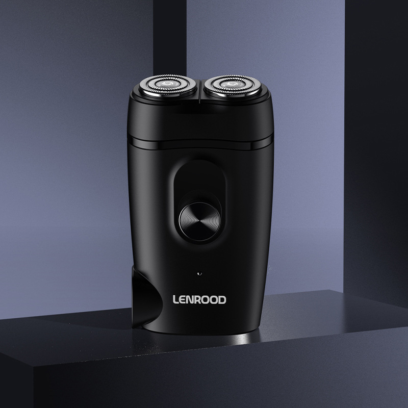 Neighbor Deer elektromos borotva, fej forgó, két pengés fej, lebegő fej, beépített 800–1000 mAh akkumulátor