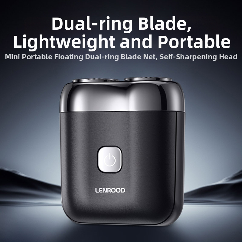 Elektrický holiaci strojček Neighbor Deer s rotačnou hlavou s dvoma čepeľami, plávajúca hlava, vstavaná batéria 800–1000 mAh