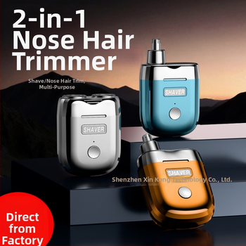 Elektrický nosový zastrihávač s magnetickou dvojitou hlavou – prenosný, nabíjateľný, odnímateľná umývateľná hlava