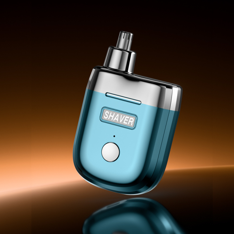 Električni trimer za nos i bradu s magnetskom dvostrukom glavom – prijenosni, punjivi, odvojiva i periva glava