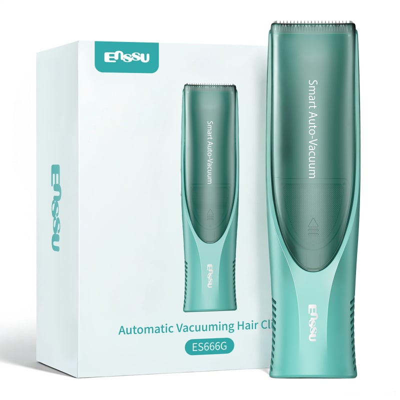 Dječji uređaj za šišanje kose - Ultra tiha s automatskim usisavanjem dlačica - 5W, punjiva, vodootporna, Enssu (Podrijetlo Guangzhou)