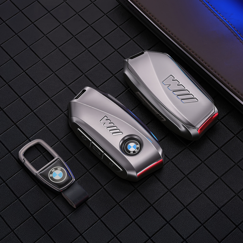 BMW kućište ključa od cinkove legure, kompatibilno s 5. serijom, 3. serijom (325Li), 530, X5, X3, X2, X6, X7 – vrhunska kvaliteta