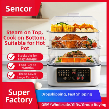 Elektrický parný hrniec XH-D20, tri vrstvy, kapacita 10 L a viac, výkon 800 W, riadenie mikroprocesorom