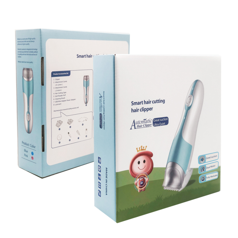 Automatski dječji makazice za kosu – USB punjive, dvostruka napaja, vodootporne, ugrađena baterija 500–800 mAh, buka 46–70 dB, vrijeme rada 0–1 h