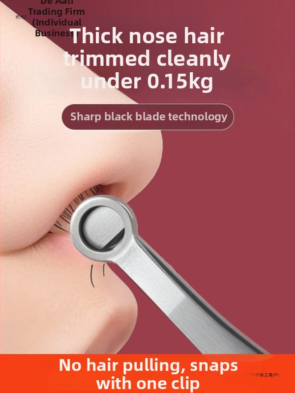 Nástrihovač nosových chĺpkov s kruhovým dizajnom, napájaný zo siete, bez batérie