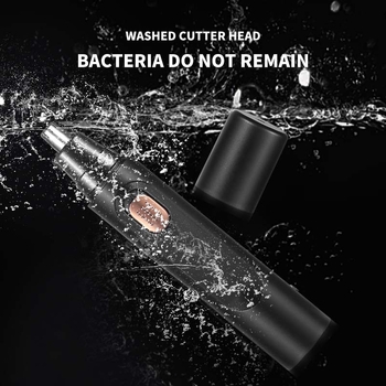 Električni trimer za nosne dlačice, s ugrađenom baterijom, punjiv, odvojiva oštrica, ABS kućište, trajanje baterije preko 7 dana