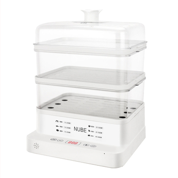 Elektrický parný hrniec s veľkou kapacitou, 3+ poschodia, 10 l a viac, tlačidkové ovládanie, vnútorný tank z PC, vhodné pre 2–3 osoby