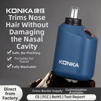 Elektrický zastrihávač nosových chĺpkov, vstavaná batéria 100–300 mAh, nabíjanie, výdrž viac ako 15 dní, vymeniteľná hlavica na čistenie