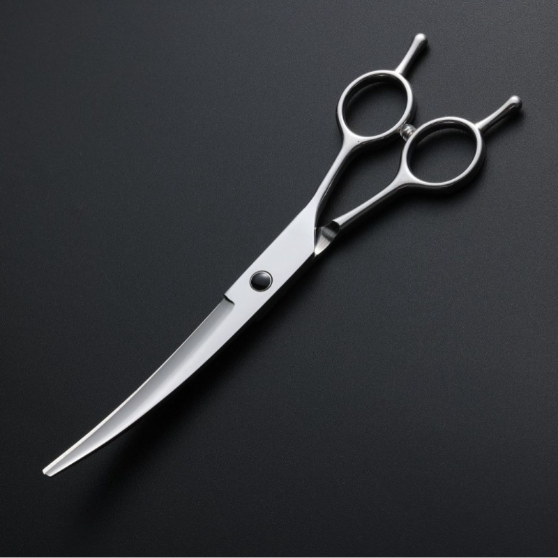 Háziállat-gondozó olló készlet görbült ollóval, professzionális kutyaápolási eszköz — Márka Hanchuang