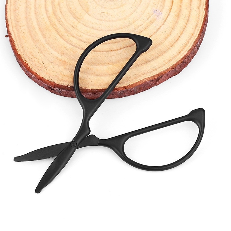 Неръждаеми стоманени ножици за подстригване с кръгъл връх — тример за носни косми, ножици за вежди и красота, ръчен прецизен инструмент