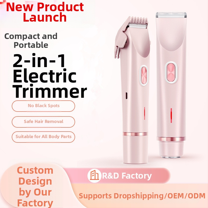 Elektrický holiaci stroj pre ženy, model 0236L, USB napájanie, bezkefový motor, odnímateľná hlavica, mokré aj suché použitie