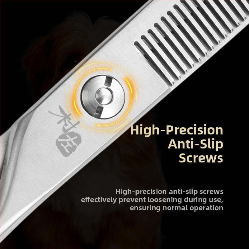 Kisállatok ápoló olló, rozsdamentes acél, matt felület, súly 70 g, nyitási szélesség 80 mm