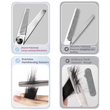 Profesionálne kadernícke nožnice na domáce použitie – nožnice na rednutie a ostrihanie, súprava nástrojov pre samostatné ostrihanie