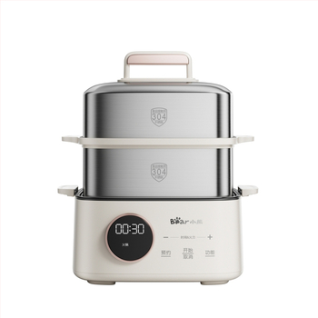 Bear cuptor cu aburi electric cu două niveluri, capacitate 9,5 L, control microcomputer, vas interior din oțel inox 304, putere 1000W