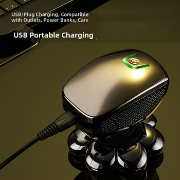 Elektrické holiace zariadenie na plešatú hlavu, výdrž batérie 60+ minút, dvojité napájanie (nabíjanie/zo zásuvky), motor s kefkami, batéria 6000 mAh+ vymeniteľná