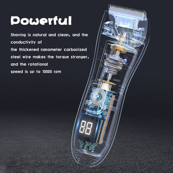 Dječji električni šišač kose s keramičkom glavom za rezanje, 5W, punjiv, vodootporan, WAIKIL