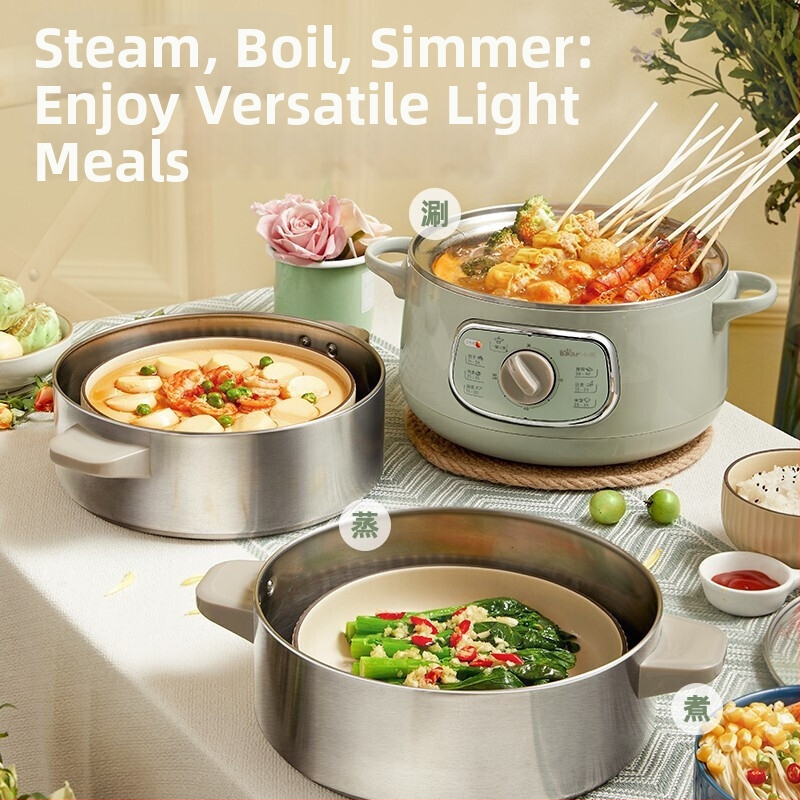 Aburitor electric Little Bear DZG-D80G5, 2 niveluri, 10L, oțel inoxidabil, 1300W, 220V