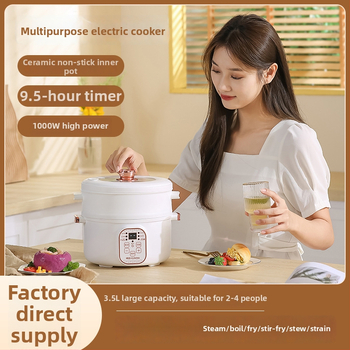 Elektrický hrniec na dusenie a varenie – 600 W, 1,8 l, pre 1–2 porcie, funkcia proti suchému pripáleniu