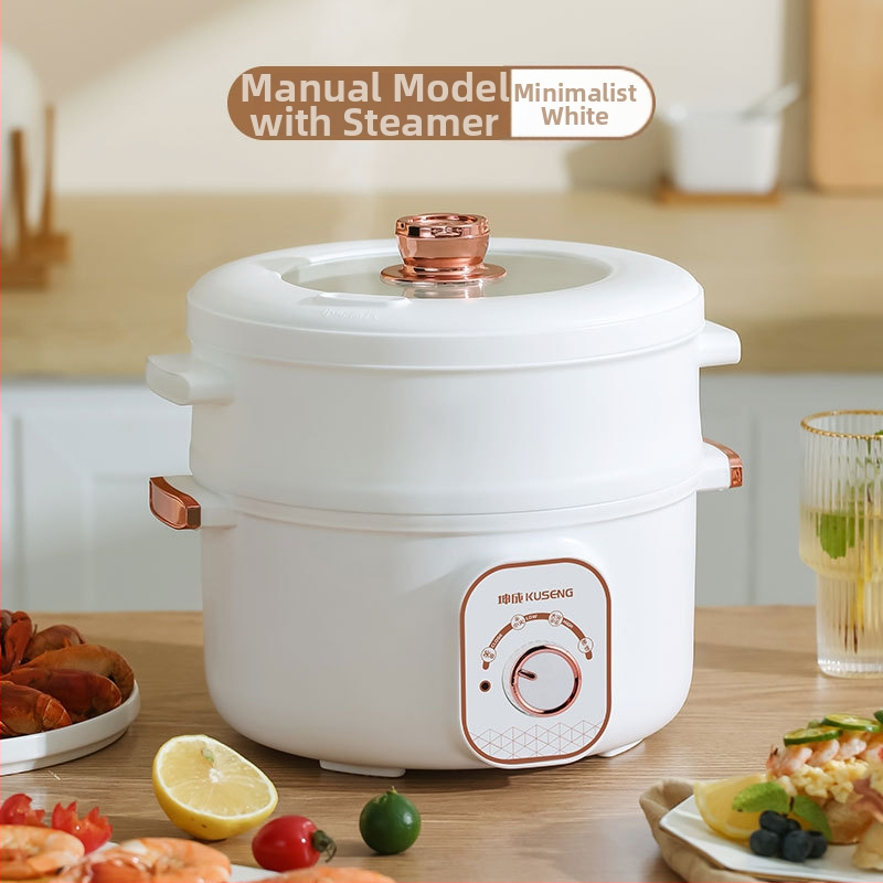 Elektrický hrniec na dusenie a varenie – 600 W, 1,8 l, pre 1–2 porcie, funkcia proti suchému pripáleniu