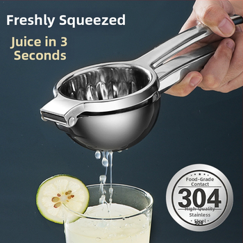 Presă manuală de lămâi, din oțel inoxidabil, neelectrică, instrument de stoarcere a fructelor