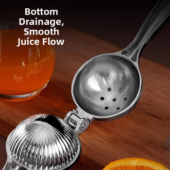 Presă manuală de lămâi, din oțel inoxidabil, neelectrică, instrument de stoarcere a fructelor