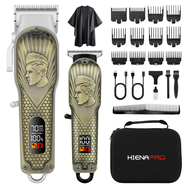 Mașină de tuns păr reîncărcabilă, cu motor fără perii, lame din oțel inoxidabil, baterie încorporată 1200–2000mAh, timp de funcționare 1–3 h, zgomot sub 36 dB