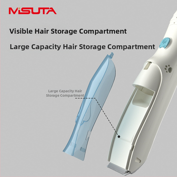 Misuta detský holiaci strojček na vlasy – nabíjateľný, 5W motor, automatické odsávanie vlasov, tichý chod, vodotesný, vhodný pre deti aj dospelých
