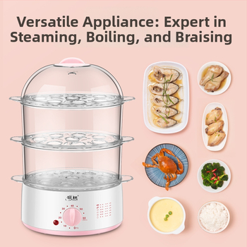 Elektrický parný hrniec XB-EC18 s dvomi vrstvami, kapacita do 6 l, 350 W, 220 V