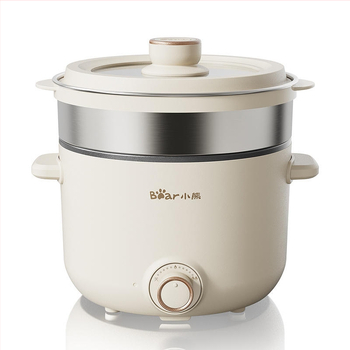 Bear Elektrická nádoba na varenie, objem 2,5 L, 800 W, funkcie dusenia a horúceho hrnca, vnútorný nerezový hrniec