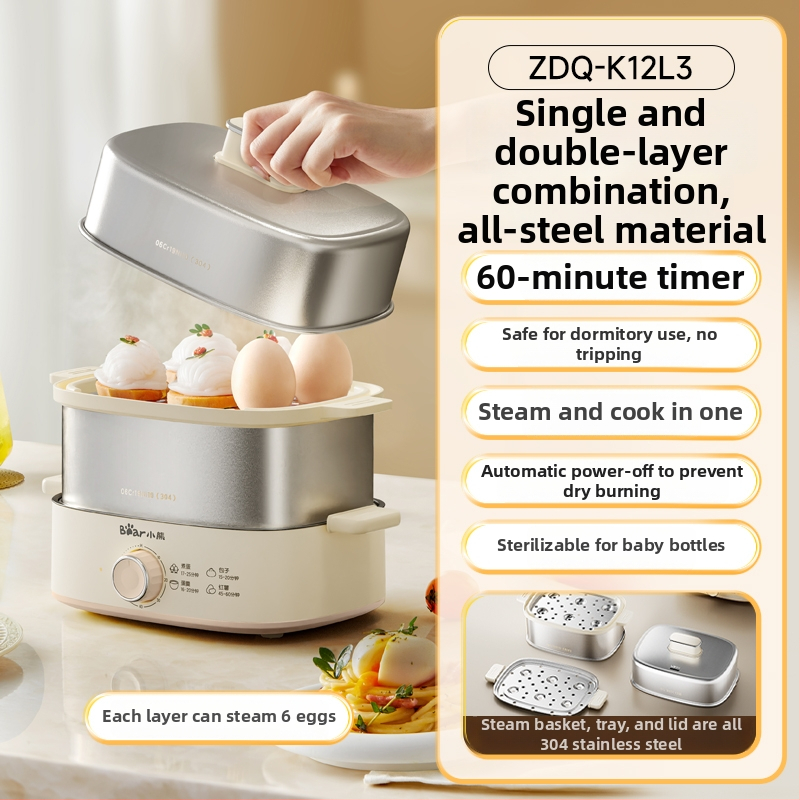 Bear aburitor electric, cu două niveluri, din oțel inoxidabil, capacitate sub 6 L, 270 W, 220 V